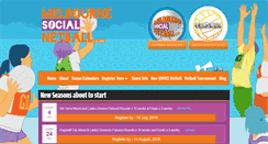 Desktop Screenshot of melbournenetball.com